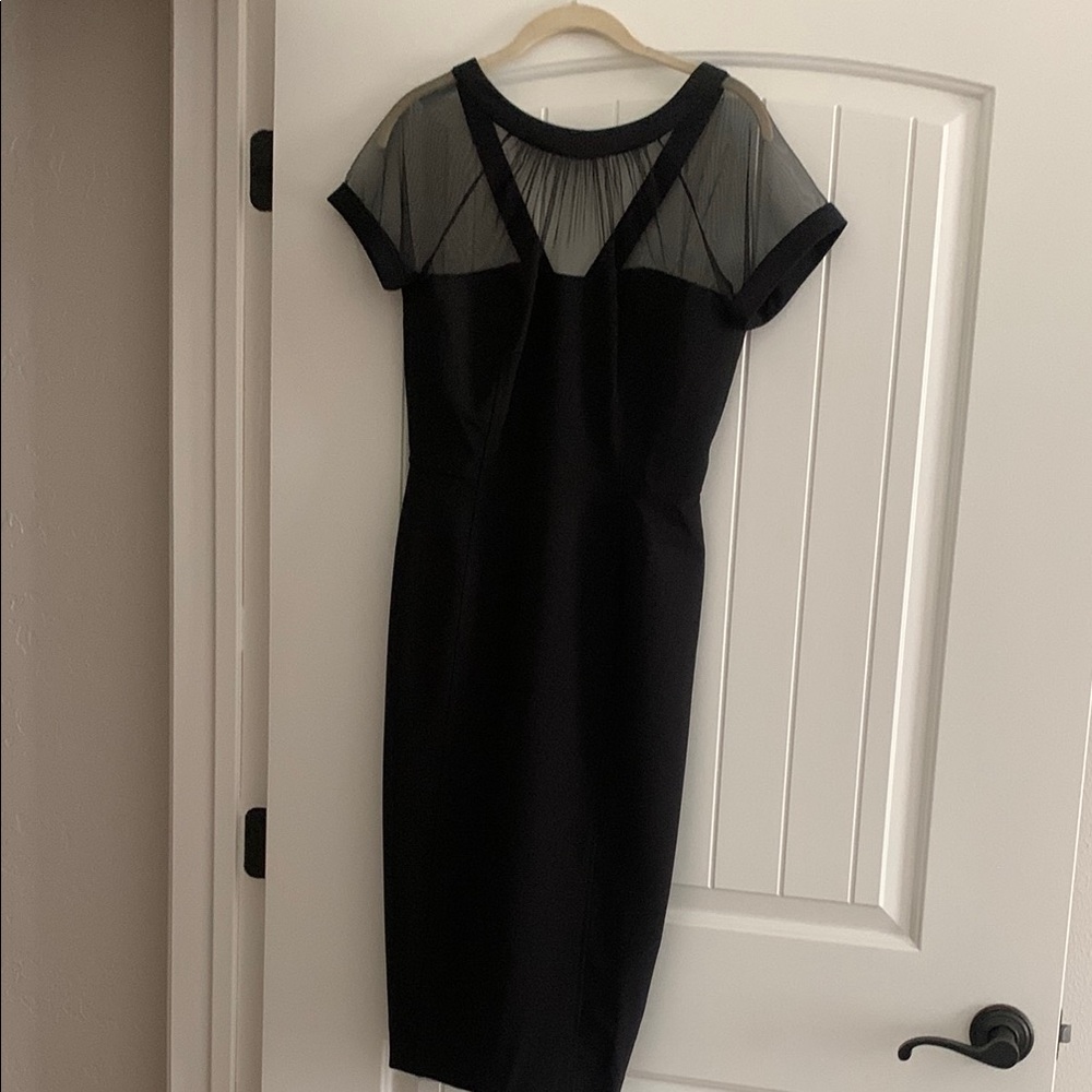 Maggie London sheer yoke dress
